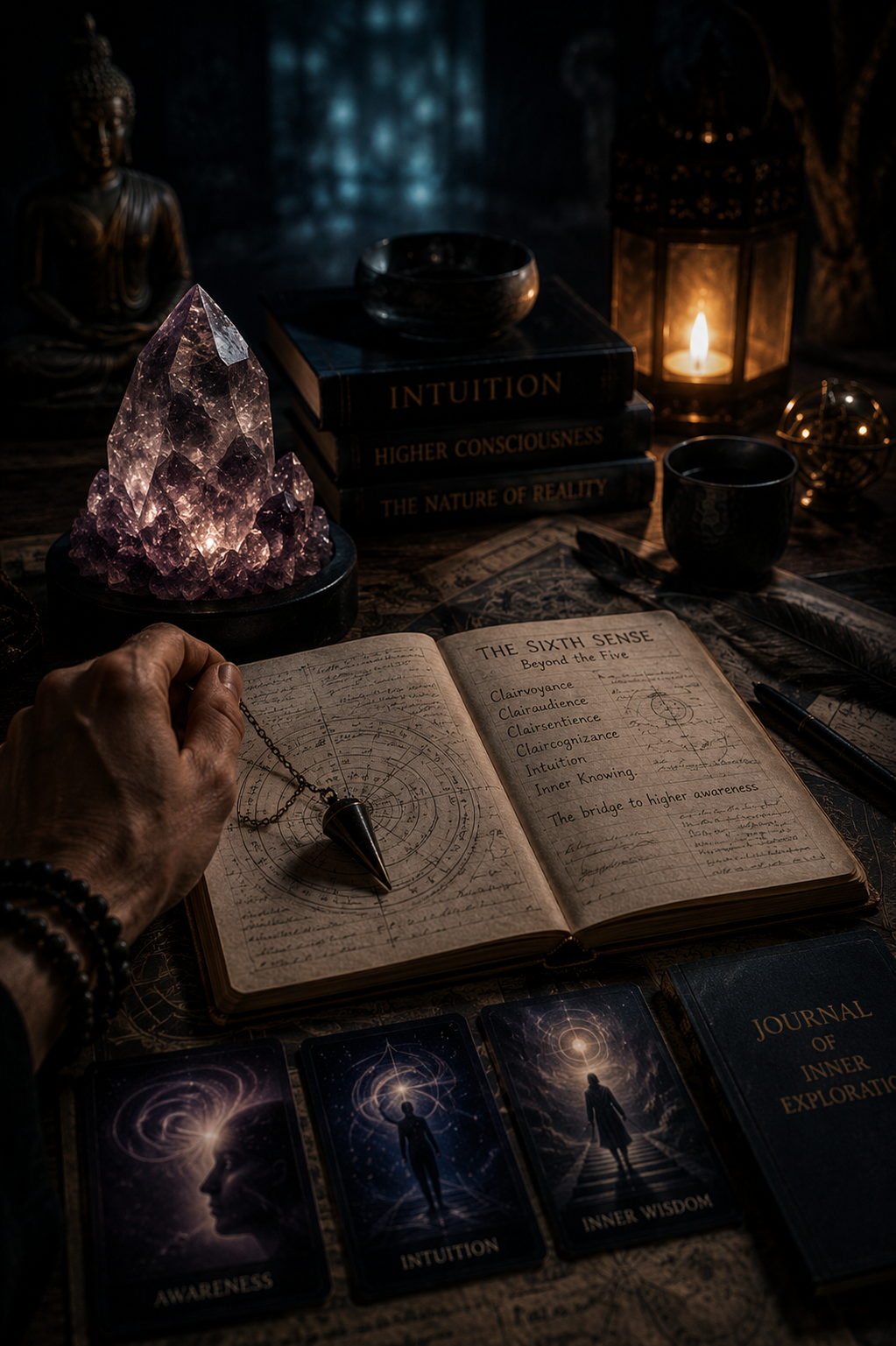 Intuition and the sixth sense — crystals, pendulum, ancient journal