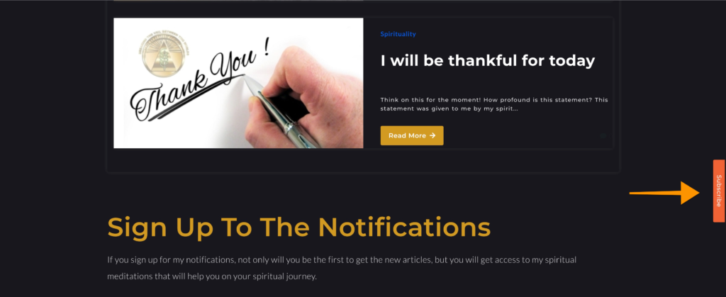 blog notifications